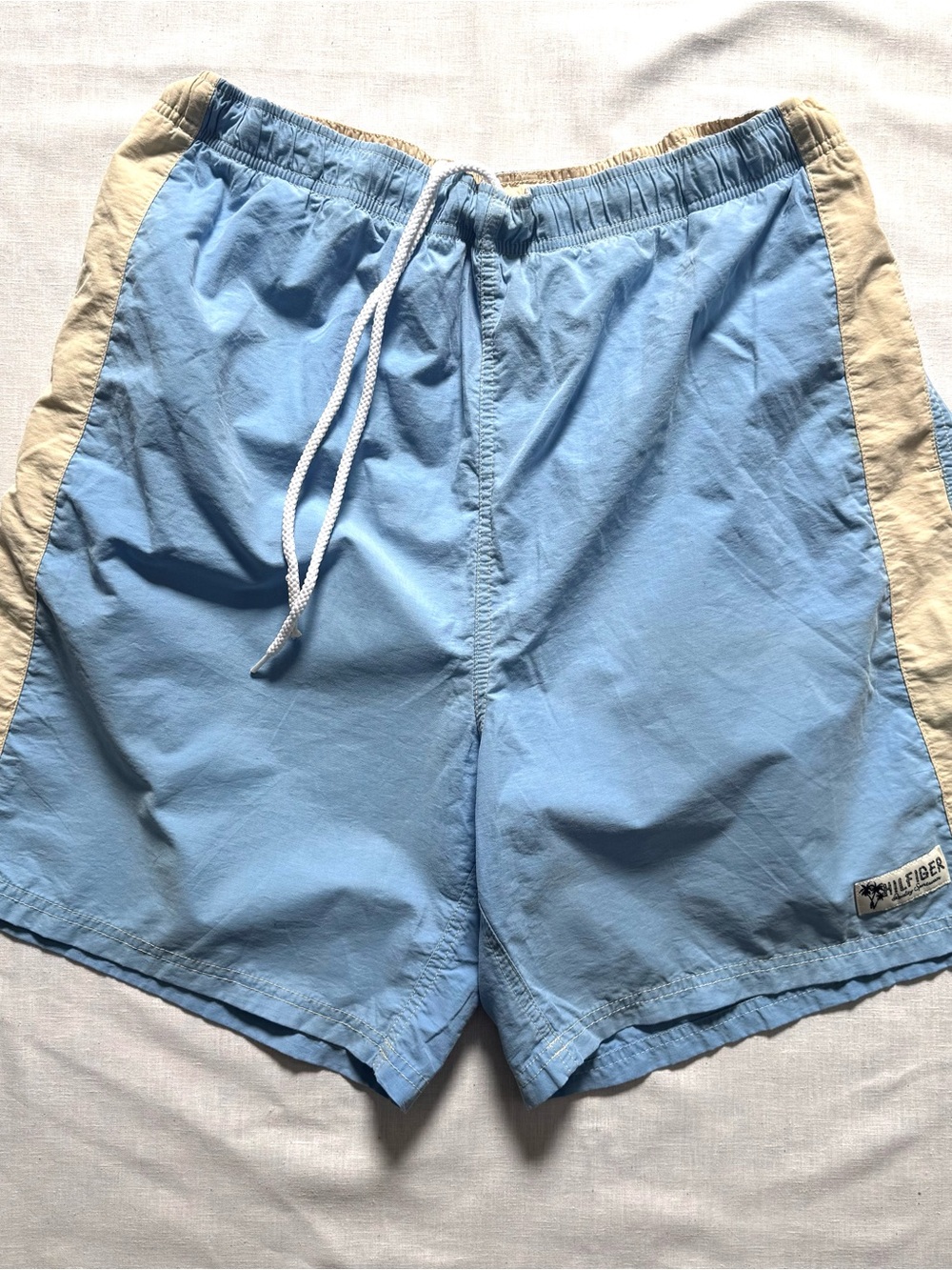 Tommy Hilfiger Vintage Y2K Blue Racing Stripe Swim Trunk XL